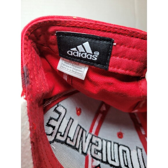 Louisville Cardinals Spelled Out Embroidered Strapback Red Hat Spellout‎ NCAA - Picture 10 of 10